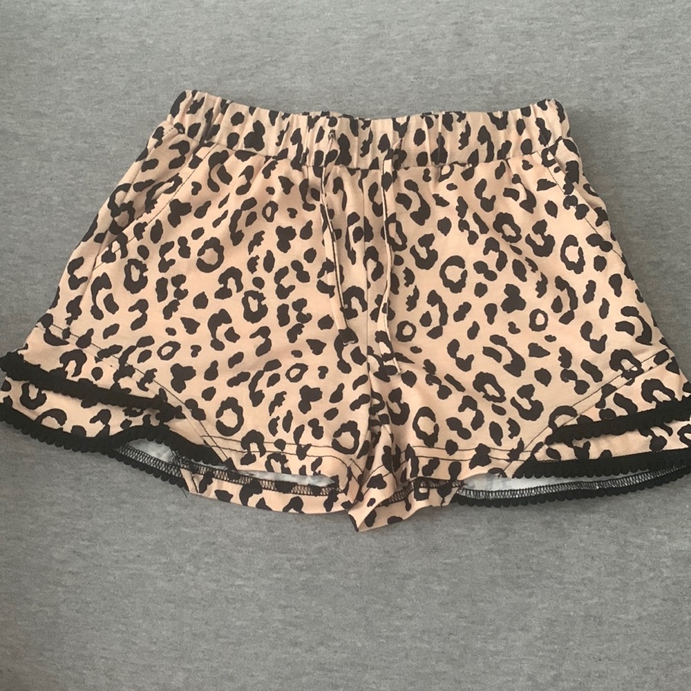 Cheetah print shorts